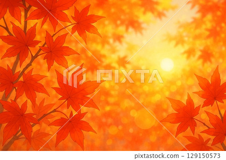 Autumn maple maple 129150573
