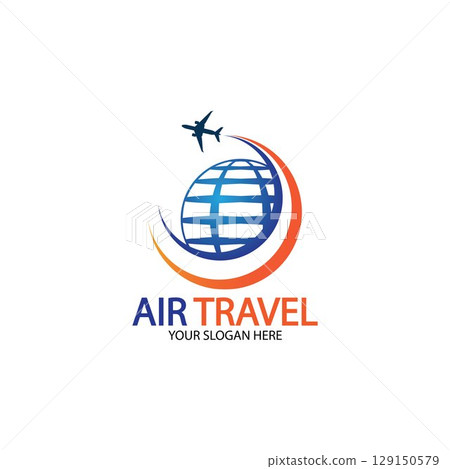 Air Travel logo vector icon design template-vector 129150579