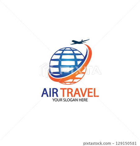 Air Travel logo vector icon design template-vector 129150581
