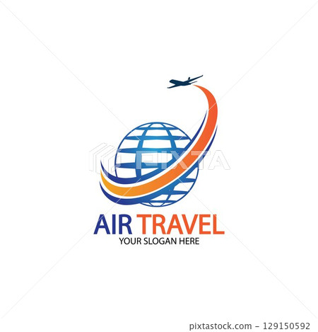 Air Travel logo vector icon design template-vector 129150592