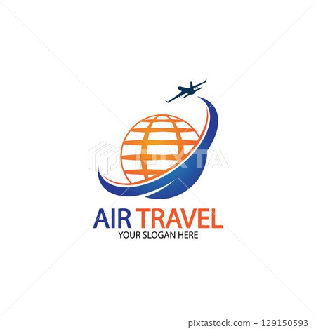 Air Travel logo vector icon design template-vector 129150593