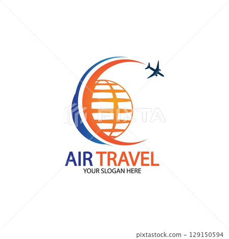 Air Travel logo vector icon design template-vector 129150594