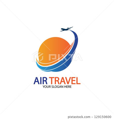 Air Travel logo vector icon design template-vector 129150600