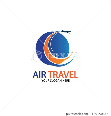 Air Travel logo vector icon design template-vector 129150616