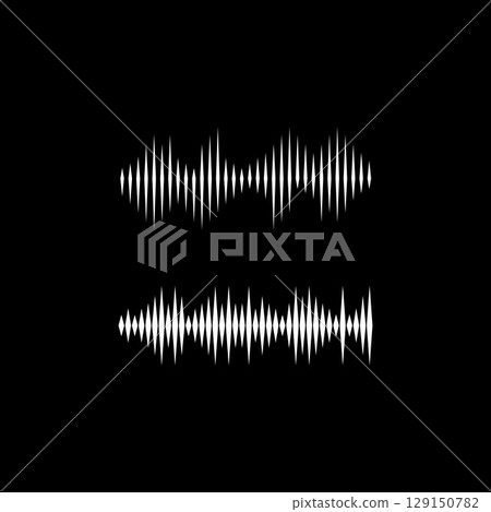 Sound waves vector illustration Sound waves vector illustration 129150782