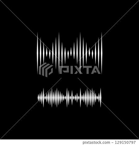 Sound waves vector illustration Sound waves vector illustration 129150797