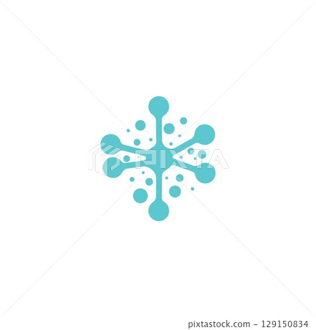 Molecule vector illustration design 129150834