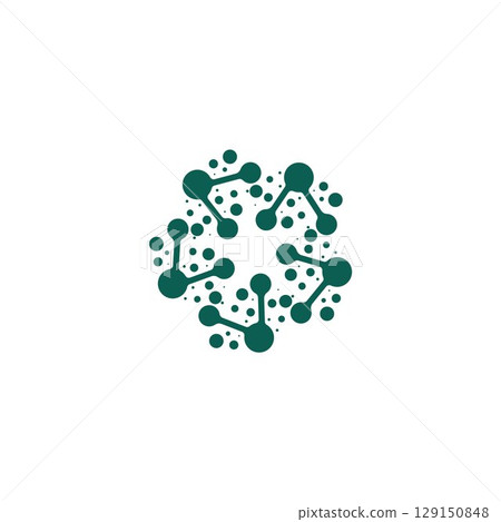 Molecule vector illustration design 129150848