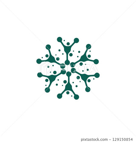 Molecule vector illustration design Molecule vector illustration design 129150854
