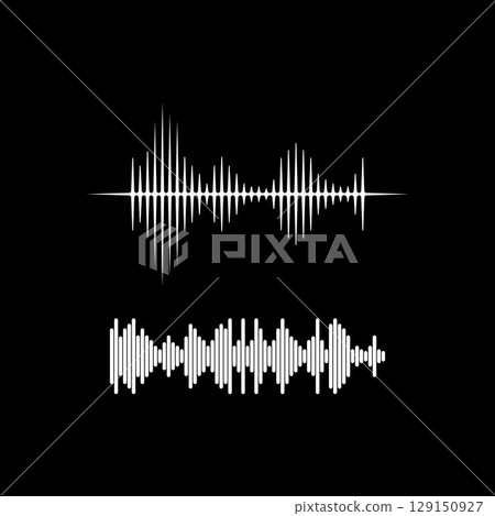 Sound waves vector illustration Sound waves vector illustration 129150927