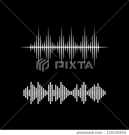 Sound waves vector illustration Sound waves vector illustration 129150939