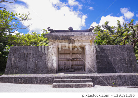 Sonohyan-utaki Stone Gate, a World Heritage Site in Shuri Castle 129151196