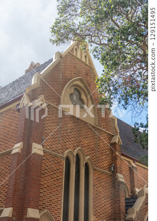 Wesley Church, located at the corner of William Street and Hay Street in Perth, Western Australia. It is one of the oldest church buildings in Perth. 129151495
