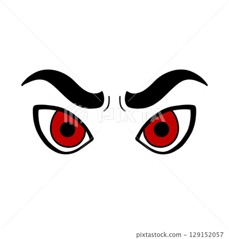Glaring eyes illustration Glaring eyes illustration 129152057