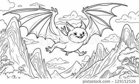 Bats flying in the sky Bats flying in the sky 129152526