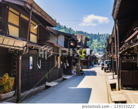 飛驒高山的夏天，上三野町，舊街景 129153227
