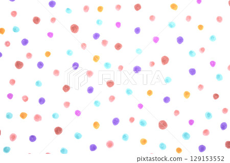 Polka Dot Spotty Circle Spots In Childrens Felt Tip Pen Rainbow Background Polka Dot Spotty Circle Spots In Childrens Felt Tip Pen Rainbow Background 129153552