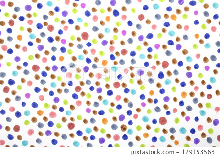 Polka Dot Spotty Circle Spots In Childrens Felt Tip Pen Rainbow Background Polka Dot Spotty Circle Spots In Childrens Felt Tip Pen Rainbow Background 129153563