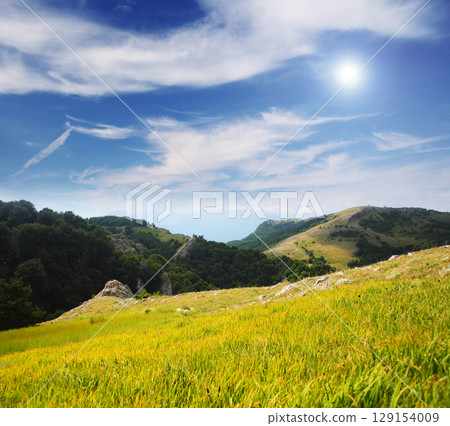 mountains landscape mountains landscape 129154009