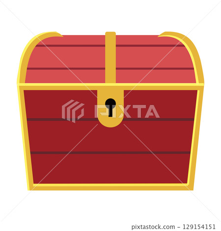 Red treasure chest 129154151