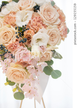 Pink cherry blossom bouquet to boost your luck in love 129155159