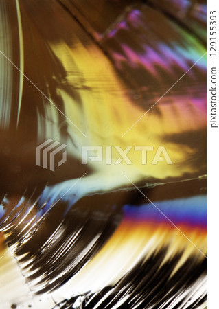 Beautiful close up of quartz crystal rock shard with reflective rainbow Holographic spiritual light Beautiful close up of quartz crystal rock shard with reflective rainbow Holographic spiritual light 129155393