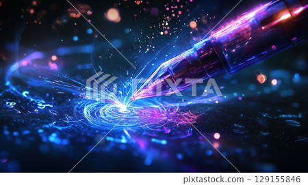一支閃亮的筆創造的神奇光芒時刻 129155846