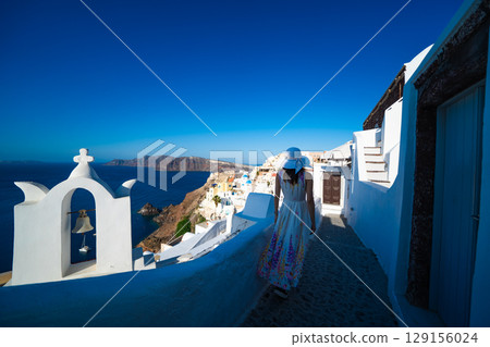 Beautiful landscape of Santorini 129156024