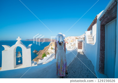 Beautiful landscape of Santorini 129156026