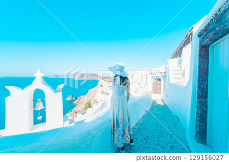 Beautiful landscape of Santorini Beautiful landscape of Santorini 129156027