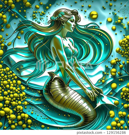 美人魚在水中 129156286