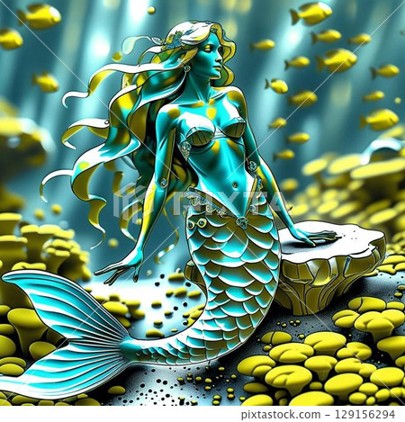 Underwater Mermaid Underwater Mermaid 129156294