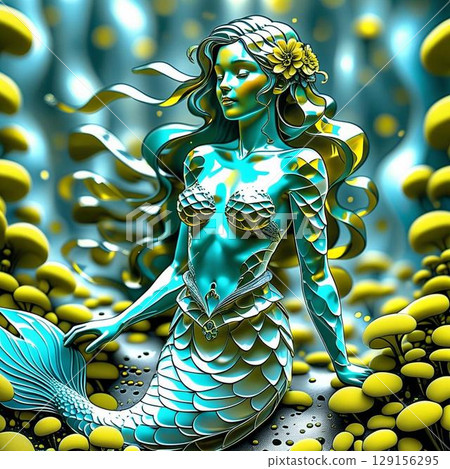 Underwater Mermaid 129156295
