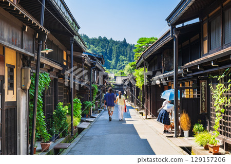 飛驒高山的夏天,上三野町,舊街景 飛驒高山的夏天,上三野町,舊街景 129157206