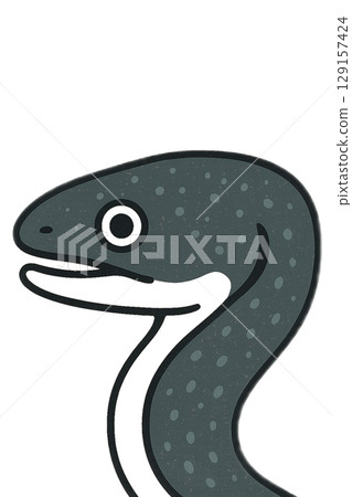 鰻魚臉圖 129157424