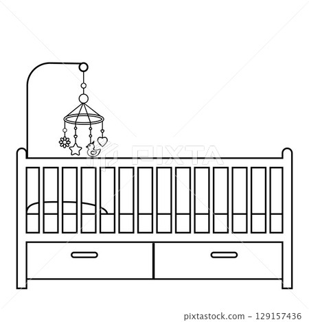 Children's bedroom with contour bed Children's bedroom with contour bed 129157436