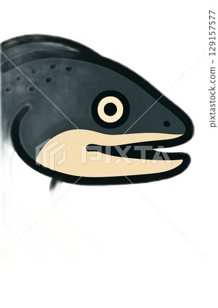 鰻魚臉圖 129157577