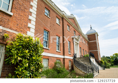Osterley House, a historic red brick building in Osterley Park, a suburb of London 129157719