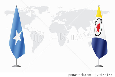 Somalia and Bonaire flags for official meeting 129158167