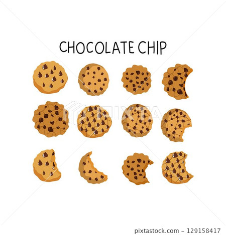 Chocolate chip free free vector illustration Chocolate chip free free vector illustration 129158417