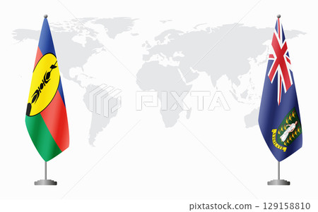 New Caledonia and British Virgin Islands flags for official meet New Caledonia and British Virgin Islands flags for official meet 129158810