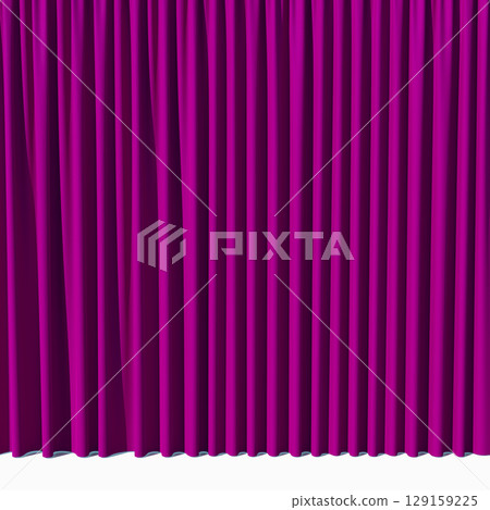 Luxury stage or windows curtains, realistic 3D illustration Luxury stage or windows curtains, realistic 3D illustration 129159225