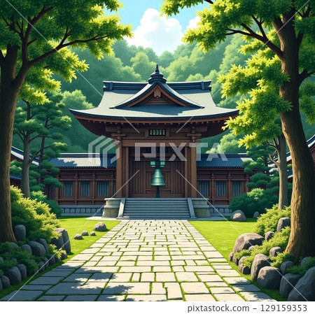 綠意盎然的安樂寺院內 129159353