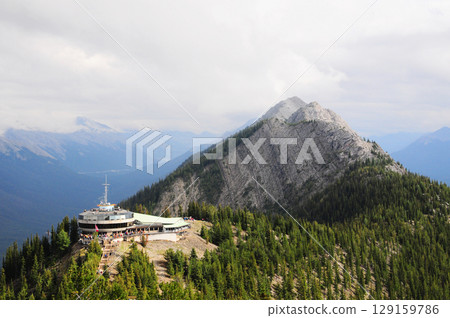 Landscape seen from the top of the Solfer mountain in Banff Landscape seen from the top of the Solfer mountain in Banff 129159786