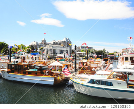Harbour and cityscape of Vancouver Island, Canada Harbour and cityscape of Vancouver Island, Canada 129160395