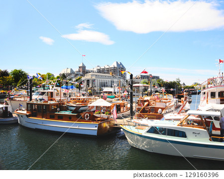 加拿大溫哥華島的港口與城市景觀 129160396