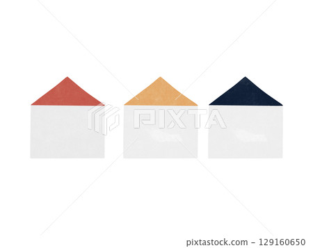 Set of hand drawn house illustrations 129160650