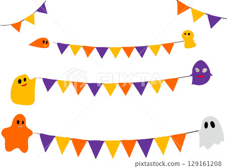 鬼魂與花環線萬聖節配色方案 129161208