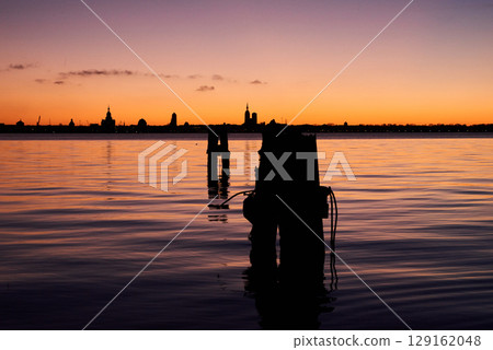 evening mood near Stralsund evening mood near Stralsund 129162048