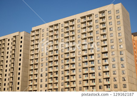 Exploring Modern Urban Architecture in Contemporary Residential Apartment Buildings Within Cities 129162187